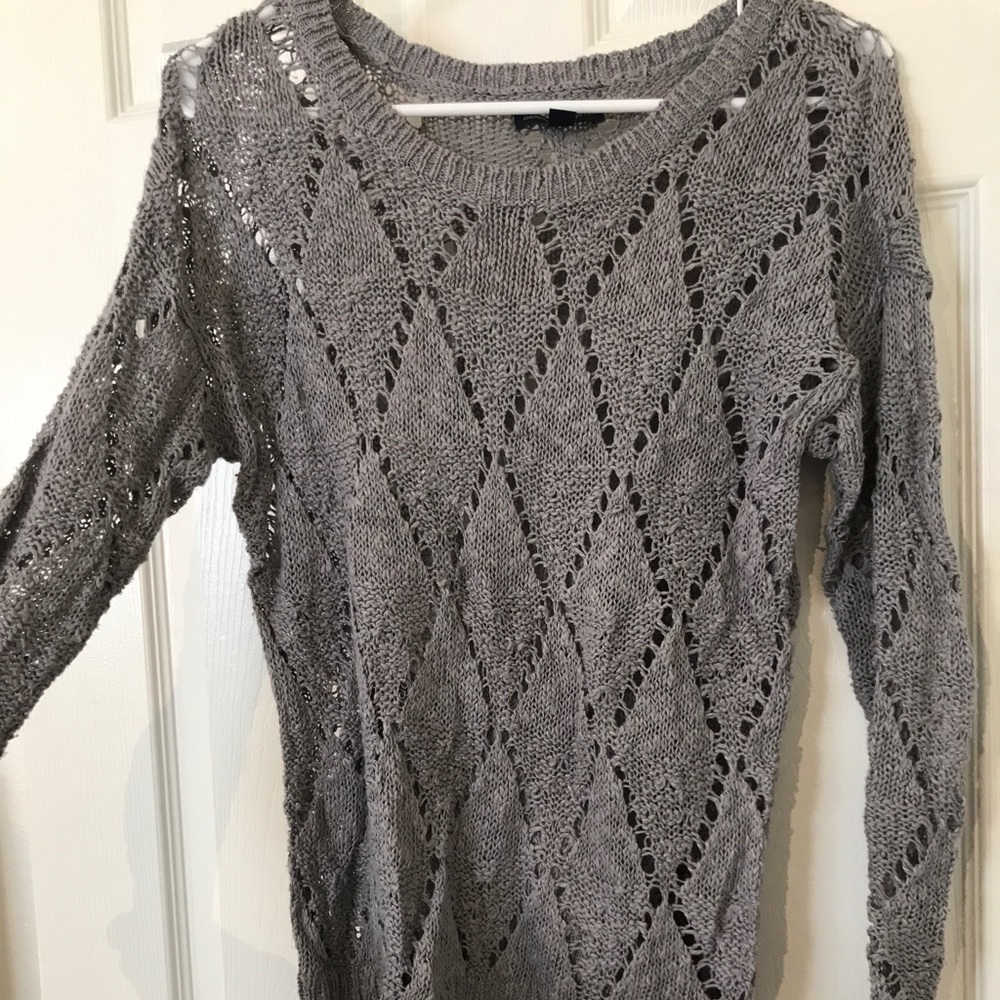 Gray American Eagle sweater